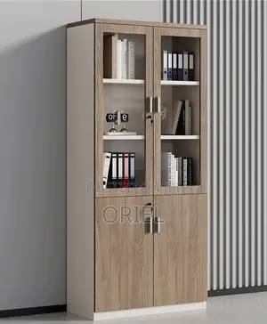Office Cabinet : Lockable 2-Door Wooden Office Filing Cabinet
