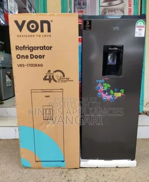 With 3years Warranty Von Single Door Fridge170l