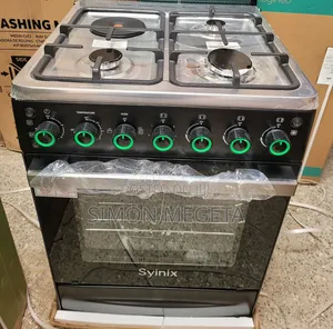 Syinix Freestanding 60×60 Cooker, 3+1, Electric Oven