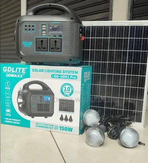 Portable Power Station 150 Watts Power Bank With 30watts Solar Panels