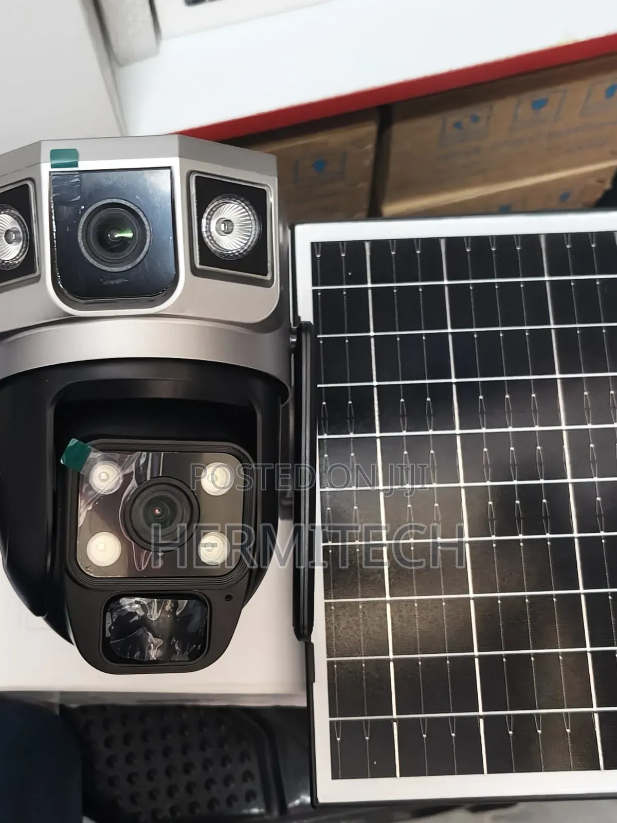 Dual Lens Wifi Model Solar Powered Supports Cloud Storage and Sd Card
