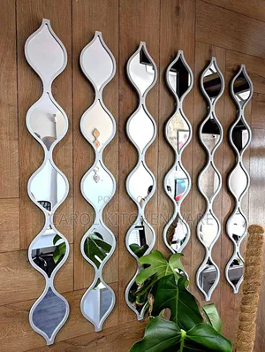 Teardrop Mirror Wall Decor/3 PCS Wavy Acrylic Mirror Wall Stickers