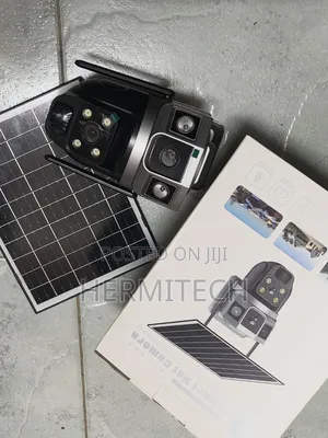 Wifi Dual-Lens CCTV Camera Dual-Perspective Monitoring Solar Powered