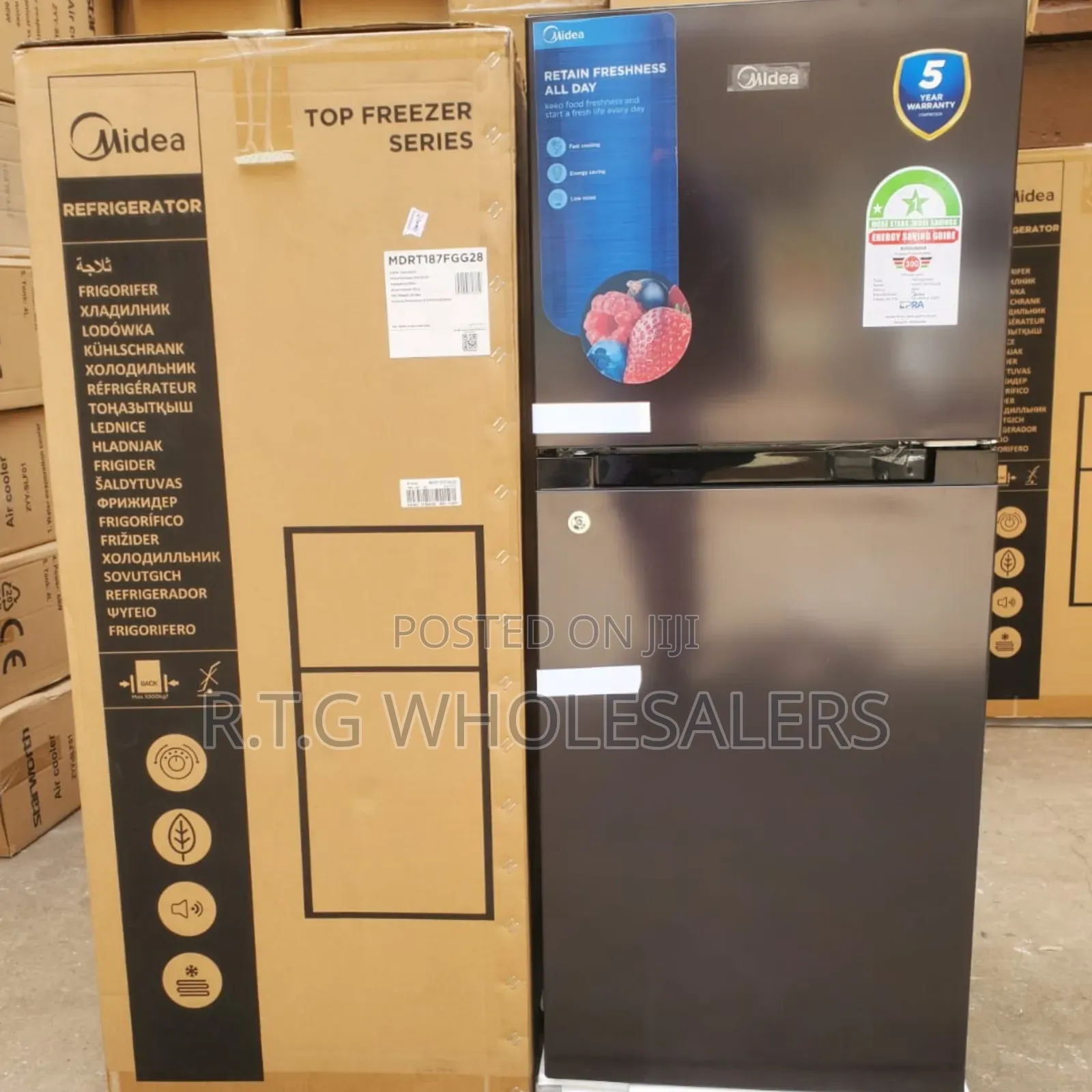 Midea 128 Litres Fridge – Energy Saving Double Door