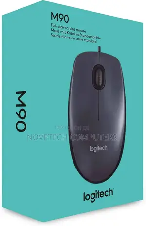 Logitech M90 Usb Wired Mouse 1000 Dpi Optical Tracking Pc/Mac - Black