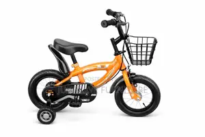 Kids Bicycle With Training Wheels Basket