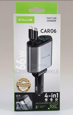 Calus Car06 66w 4-in-1 Fast Car Charger.