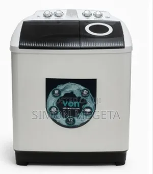 Von 11kg Twin-Tub Washing Machine in White.