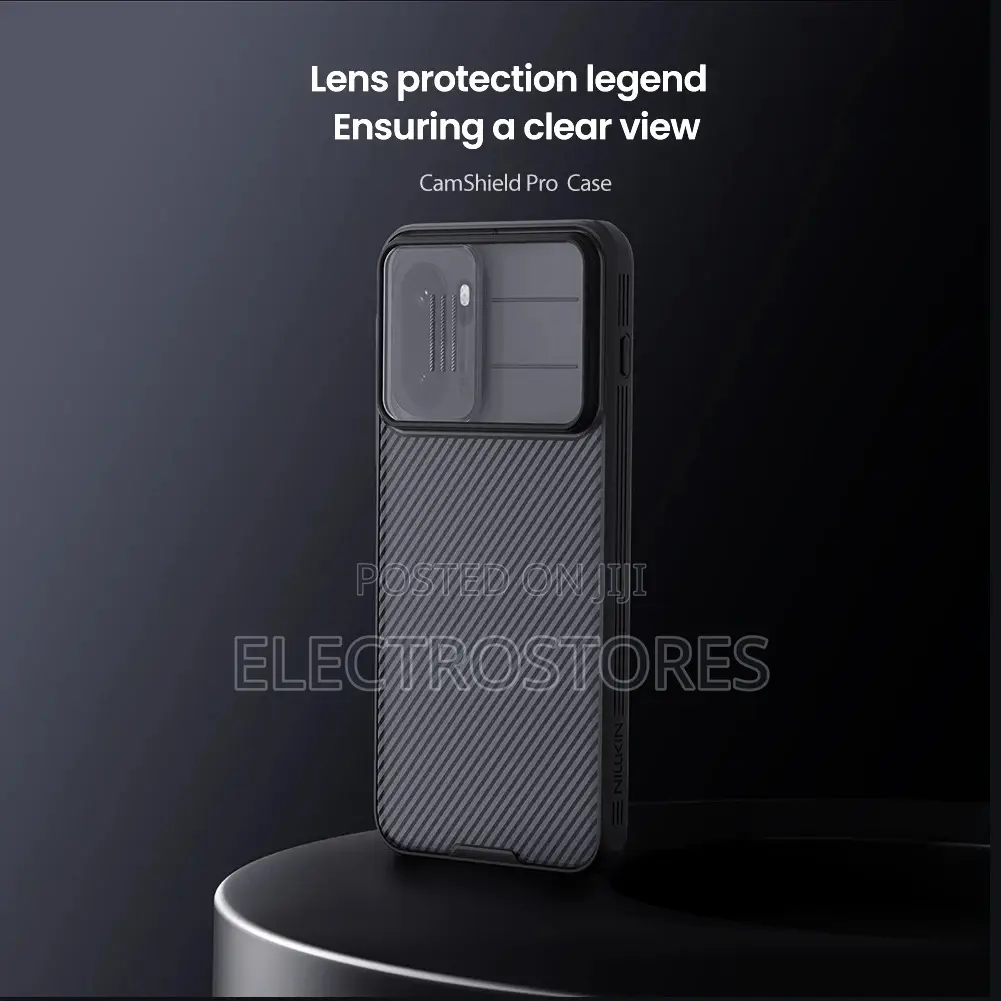 One Plus 15r Nillkin Camshield Case. Black