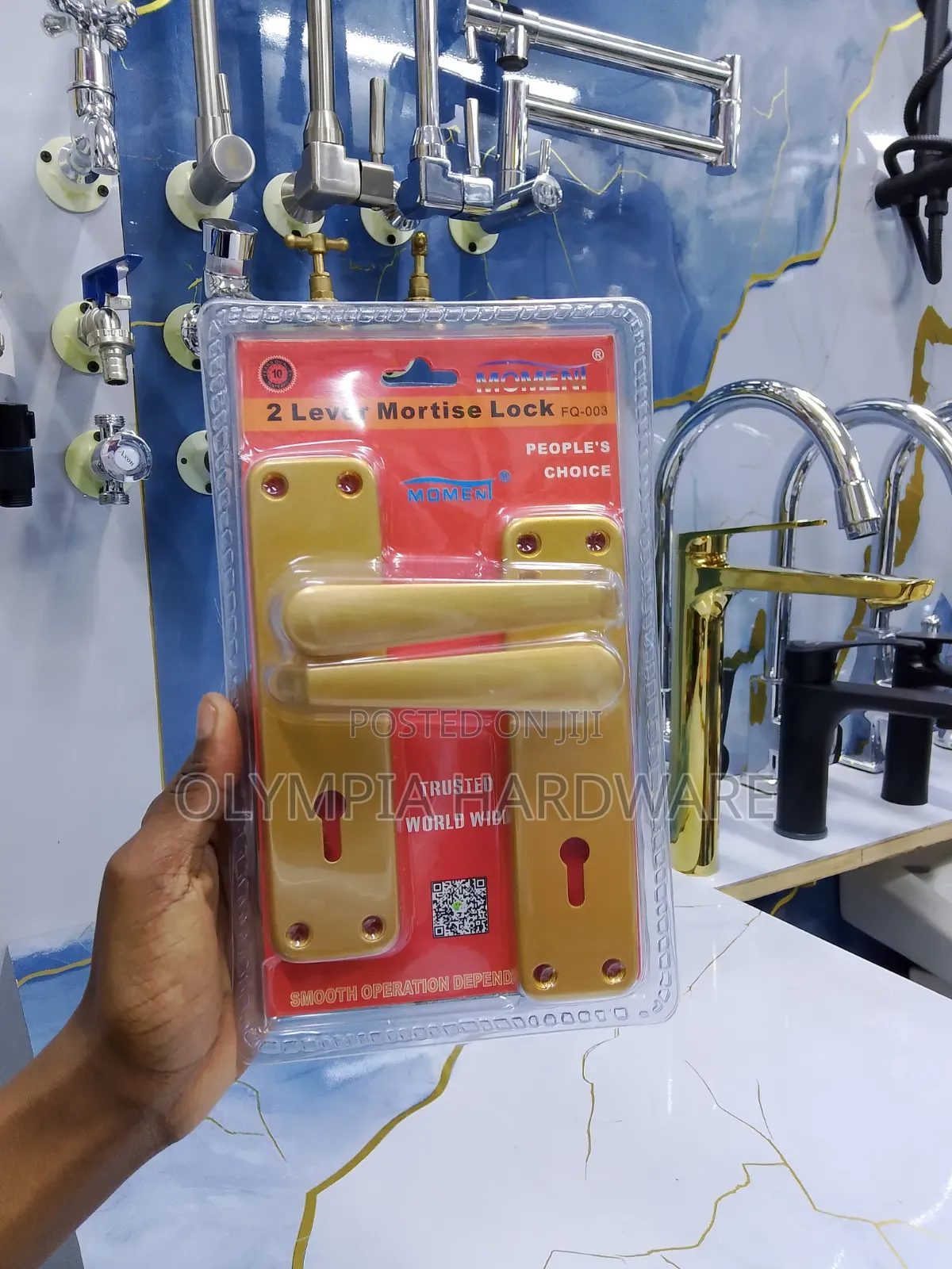 Gold Door Lock (Brass