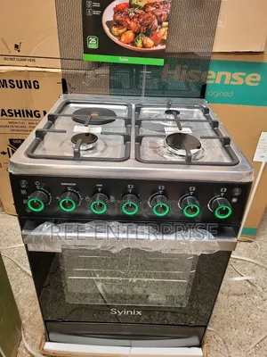 **Syinix 60by60 3+1 Standing Cooker 
With Electric Oven 
<>