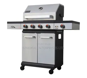 Alva Sierra 4-Burner BBQ With Side Burner – Stainless Steel