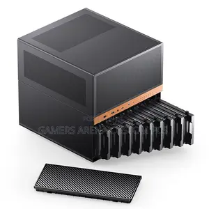 Jonsbo N6 Nas Case, Micro Atx Pc Case,9hdd/SSD Drive Bay