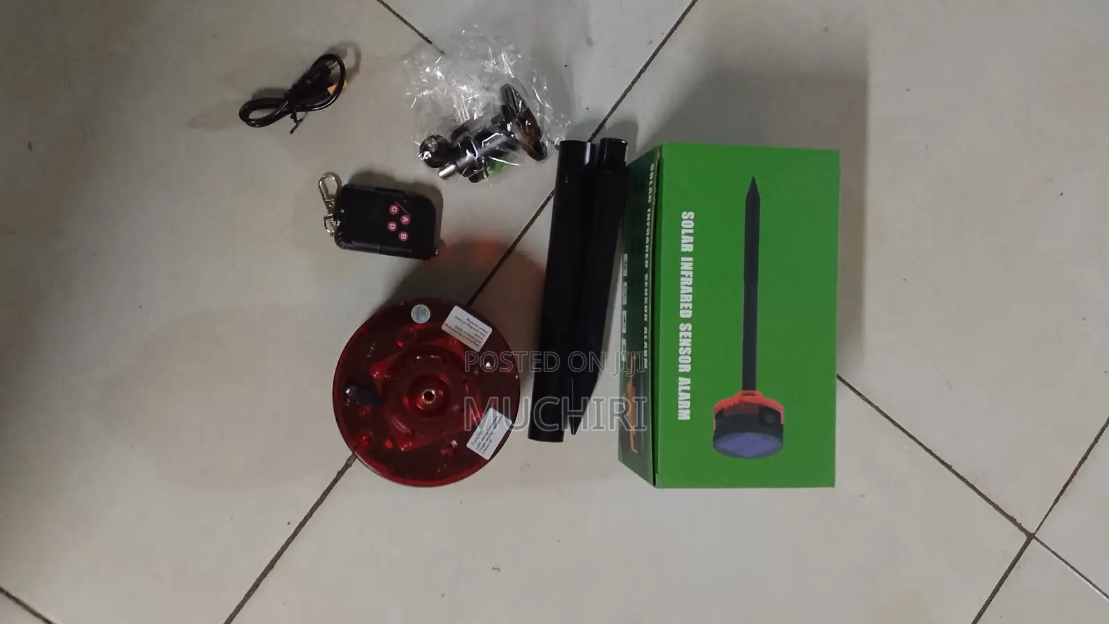 New ~Solar Sensor Security Alarm 360° Motion Detector Alarm