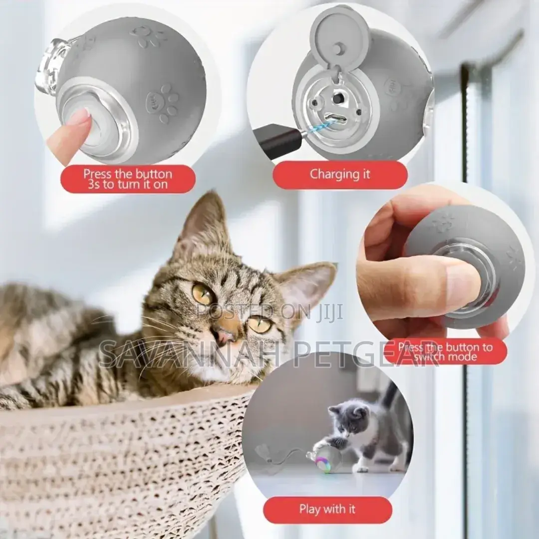 Smart Cat Interactive Toy Ball Type-C Rechargeable Intelligent Toy