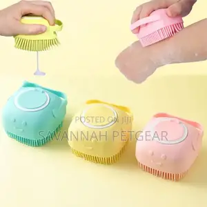 Professional Soft Silicone Pet Grooming Brush For Shampoo