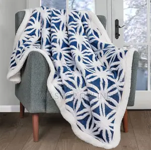 Warm Sherpa Patterned Blankets 
Size 6*6