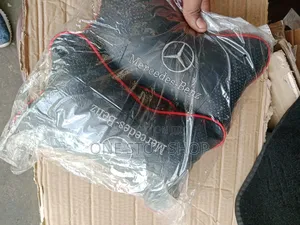 2pc Neck Rest Cushion Pillow With Mercedes Benz Logo
