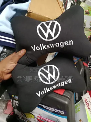 2p C Volkswagen Branded Car Seat Neck Cushion Comfort Pillows