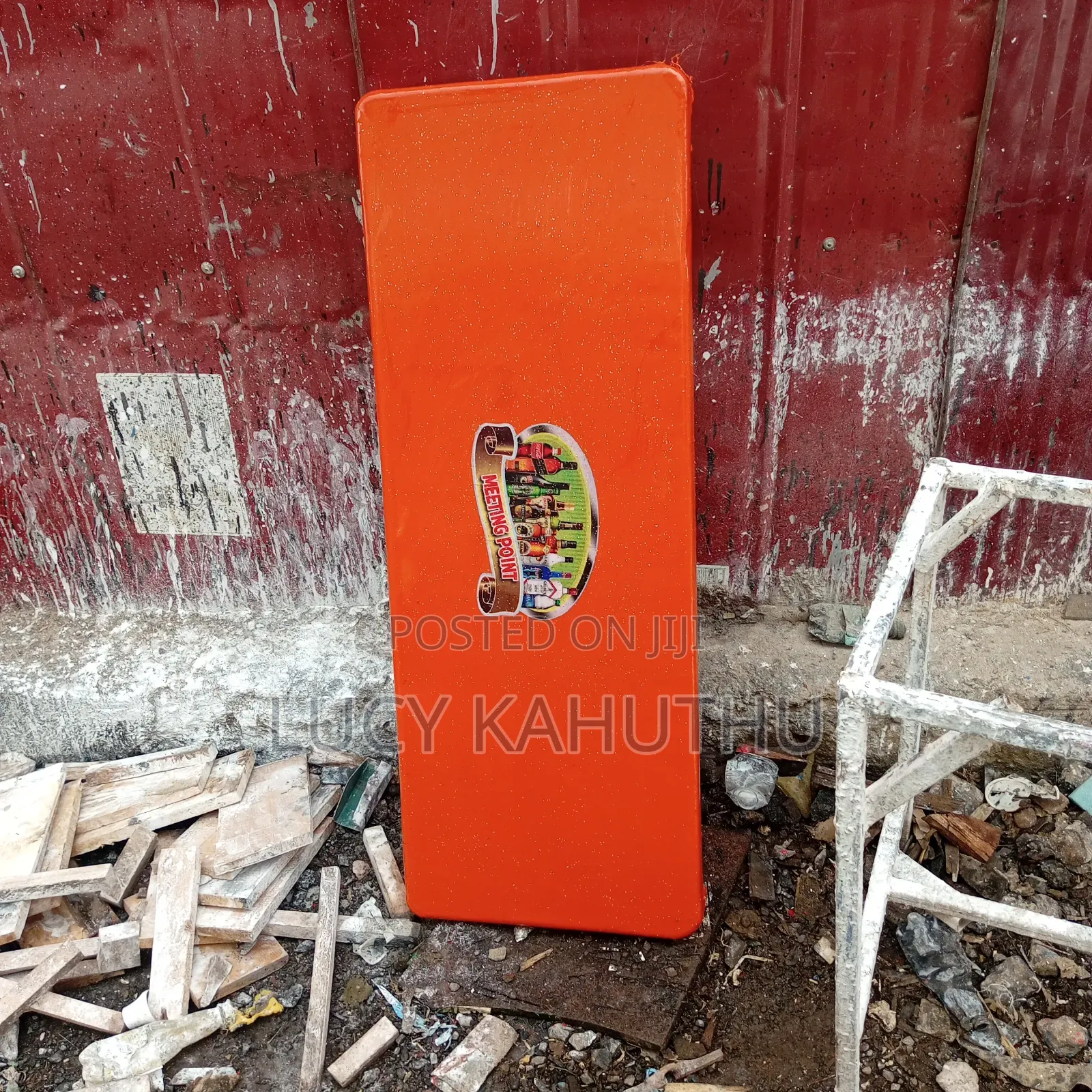 Orange Marble Top 1.5 by 4