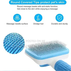 Self Cleaning Pet Slicker Brushes With Smooth Handle