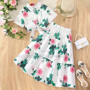 Girl Floral Skirt Set 7-12 Yrs