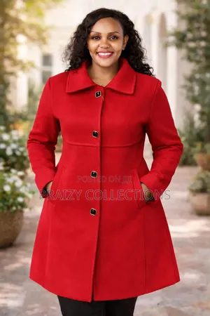 Elegant Buttoned Long Trenchcoat Coat