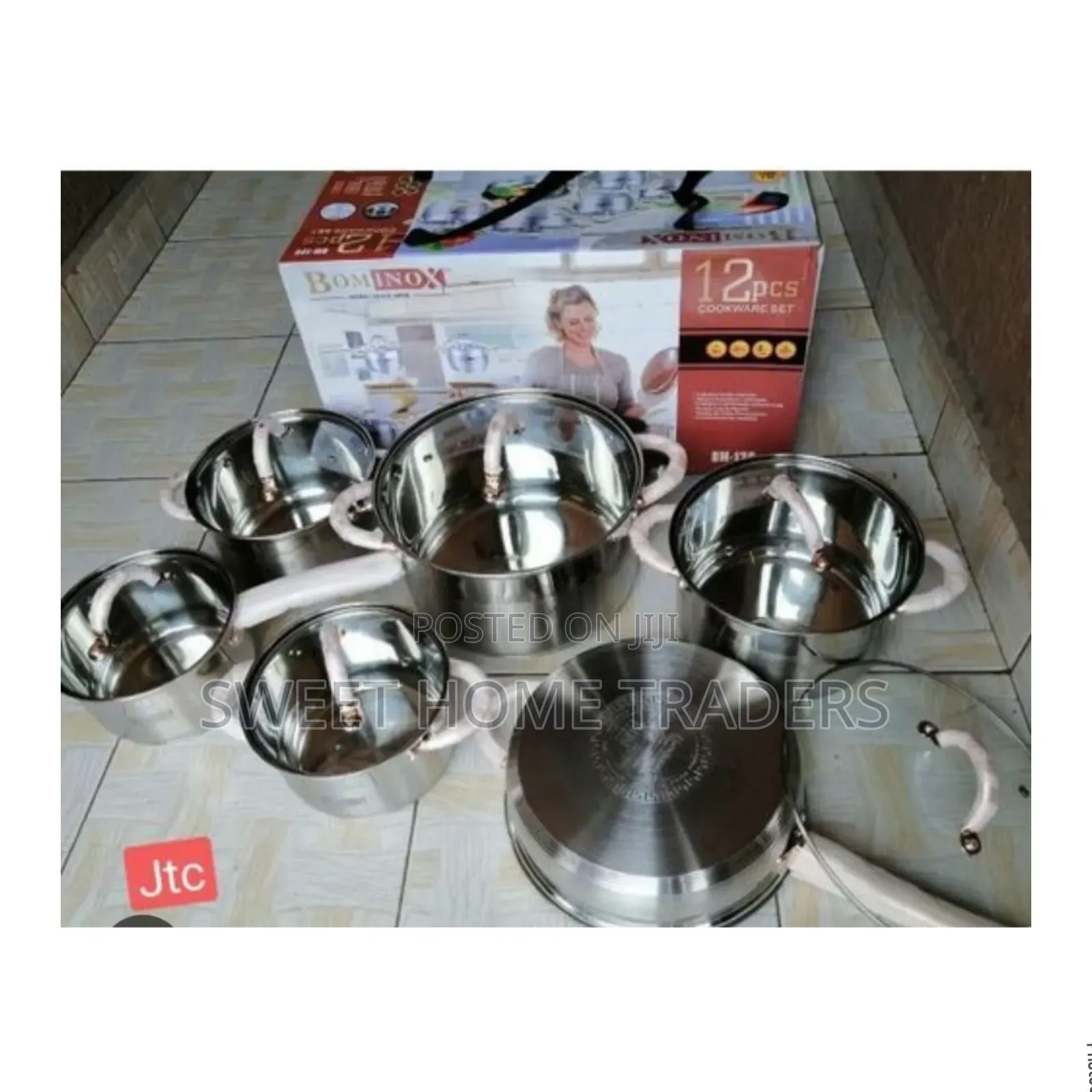 *Bominox 12pc Stainless Steel Cookware Set*