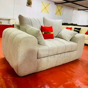 White Compact 2-Seater Sofa