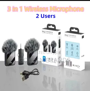 3-in-1 Wireless Microphone (2 Users) – Professional Audio Anywhere!