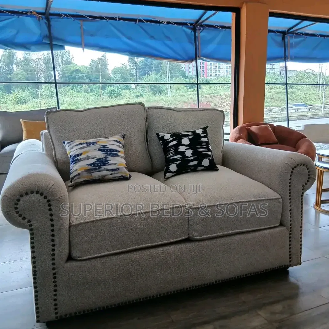 Classic Grey 2-Seater Sofa