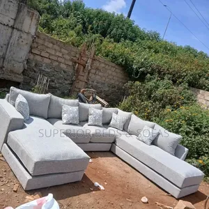 Grey U Shape Sofa (8 Seater)