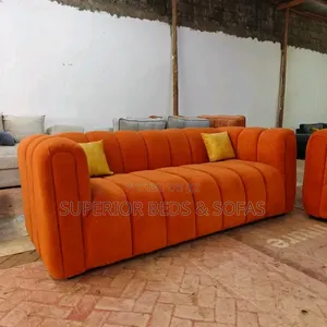 Orange 3 Bubble Seater Sofa.