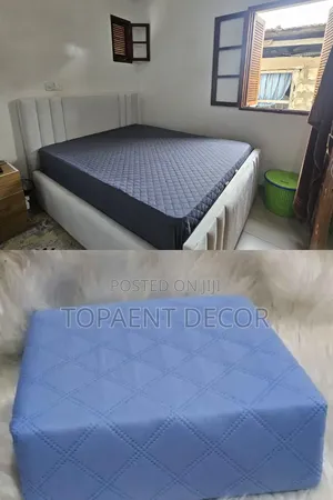 Waterproof Grey and Sky Blue Kids Mattress Protectors