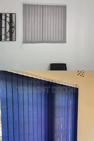 Grey and Nevy Blue Plain Slats for Vertical Window Blinds