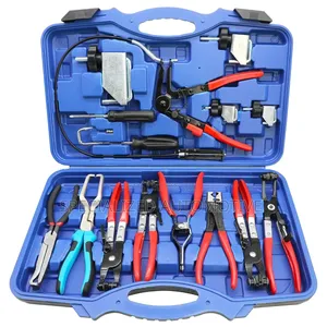 15 Piece Vehicle Hose Clamp Removal and Installation Pliers Tool Kit