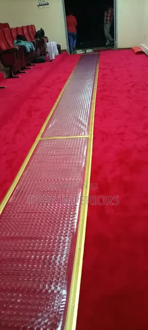 Red Executive Office Floor Carpets for Luxurious Floor Insulation
