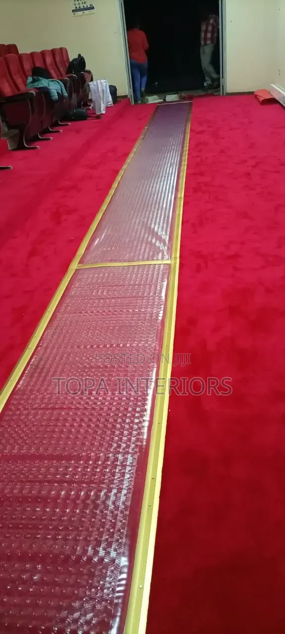 Red Executive Office Floor Carpets for Luxurious Floor Insulation