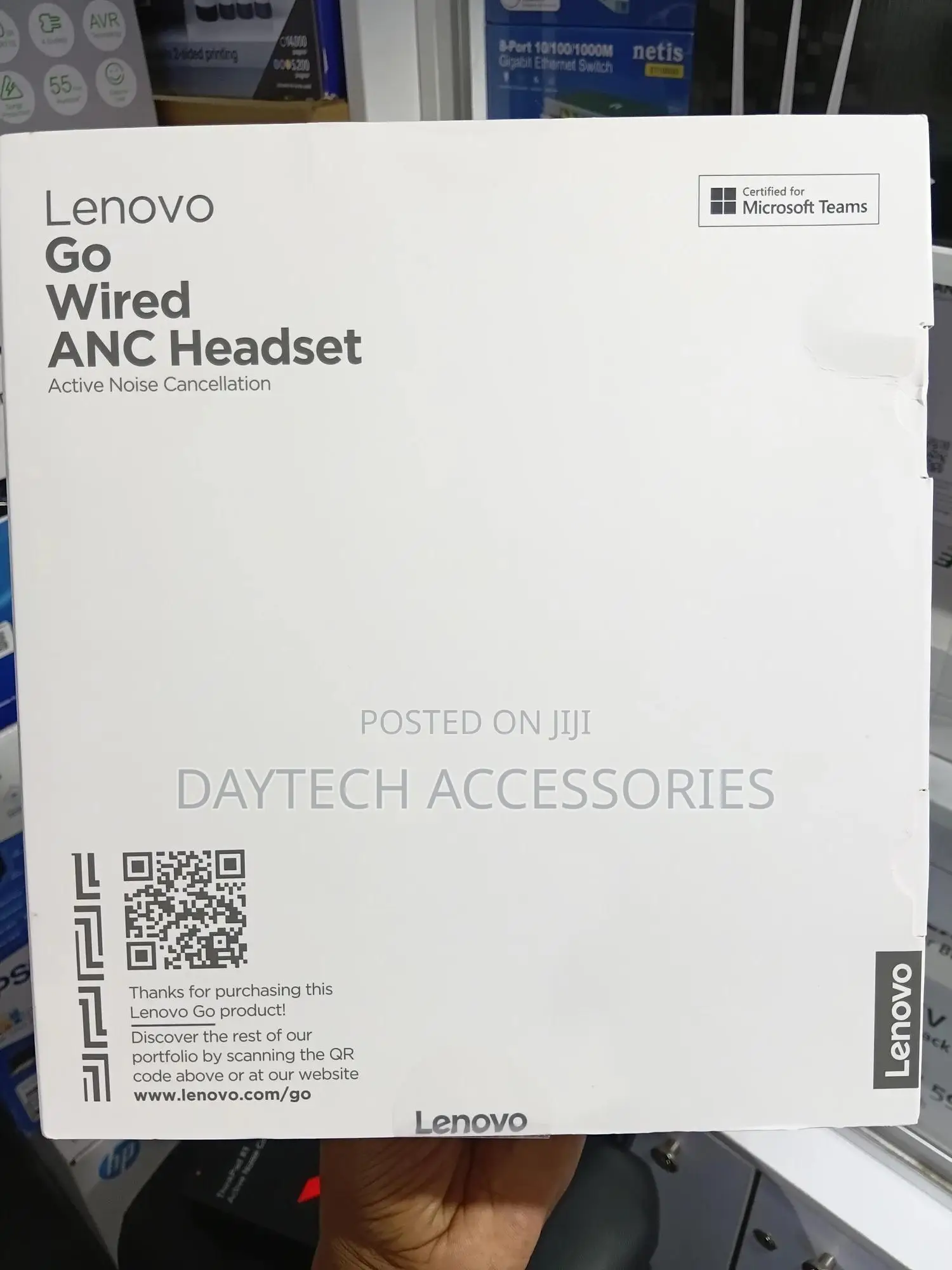 Lenovo Go Wired Active Noise Cancelling Usb C Headset
