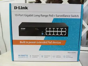 D-Link DGS-F1010p-E 10-Port Gigabit Poe+ Surveillance Switch.