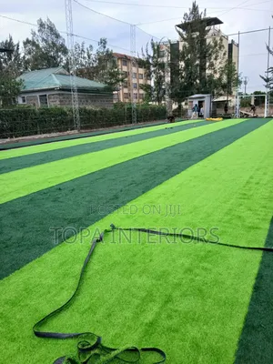 Outdoor Playground Artificial Turf Grass Carpets With Drainage Pores