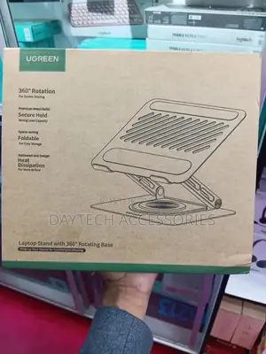 Ugreen 360° Adjustable Laptop Stand Foldable - Rotating Computer Riser