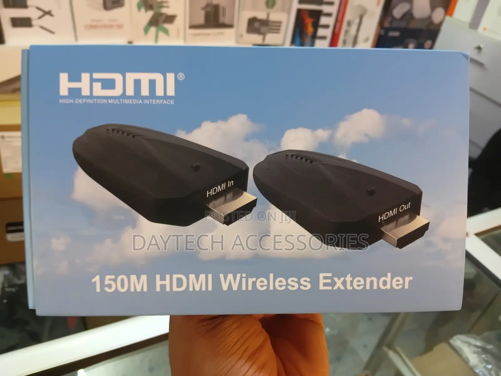Wireless Video Hdmi Transmitter and Receiver 150m - Black