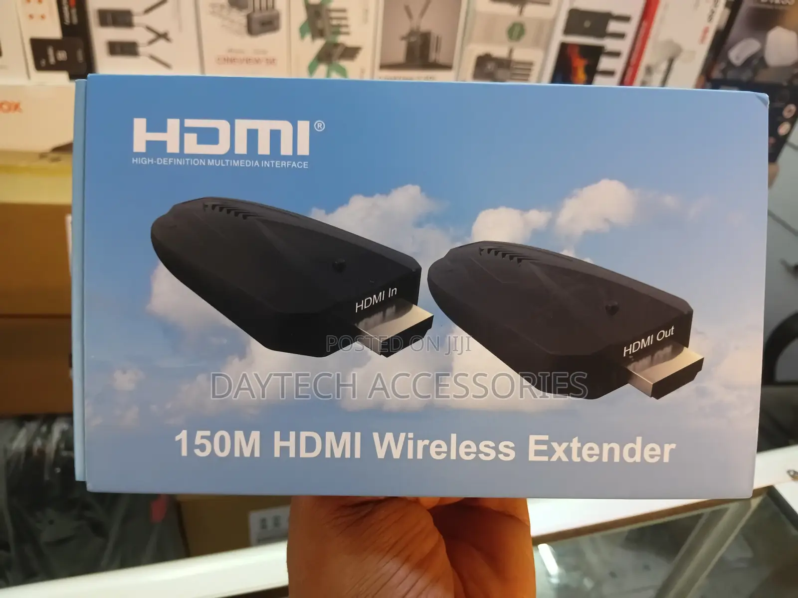 Wireless Video Hdmi Transmitter and Receiver 150m - Black