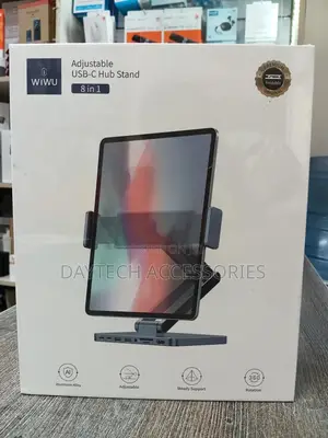 This Is a Wiwu Ah801 Adjustable 8-in-1 Usb-C Tablet Hub Stand.
