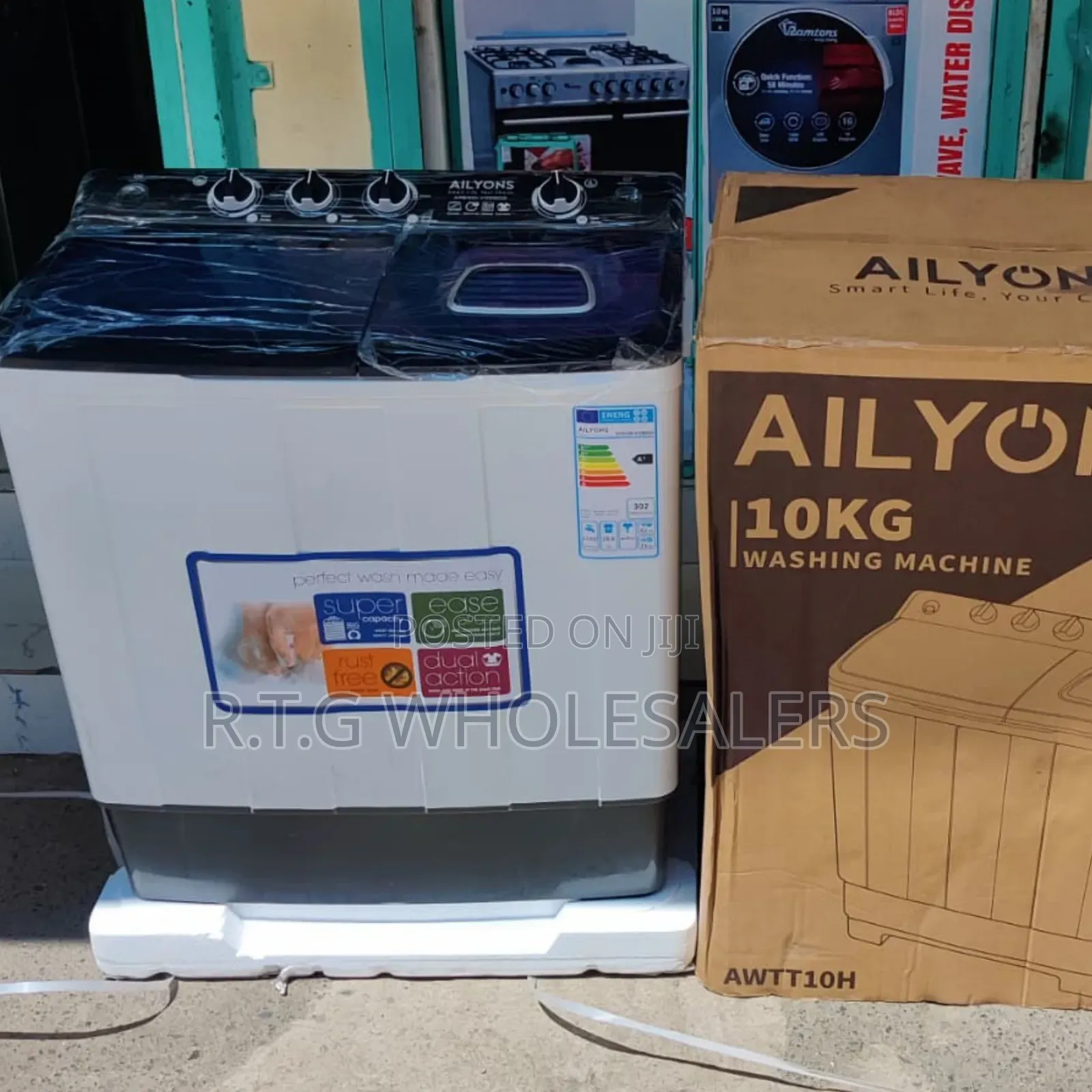 Ailyons 10kg Semi-Automatic Washing Machine