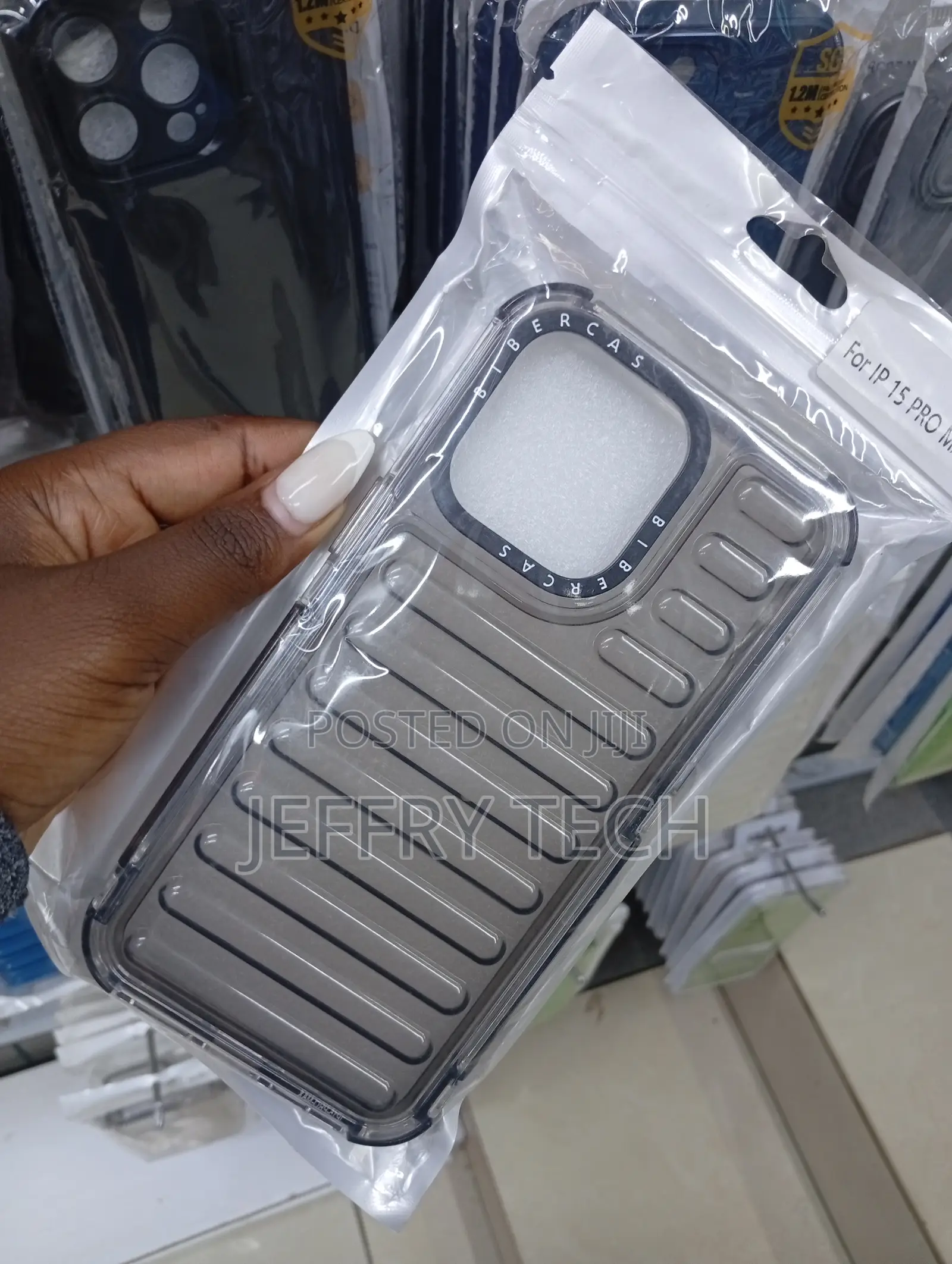 Anti-Drop Capsule Phone Case Designed for the iPhone 15 Pro Max.