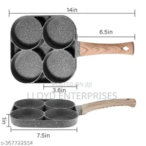 4 Slot Nonstick Granite Pan