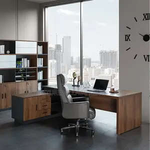 160cm Executive L-Shaped Imported Office Table
