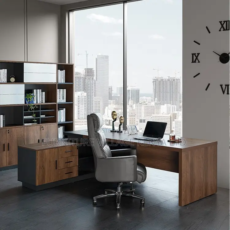 160cm Executive L-Shaped Imported Office Table